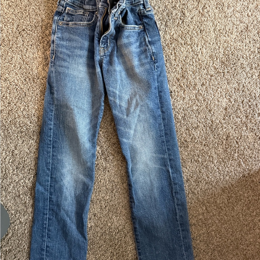 Old Navy Blue Classic Straight-Leg Jeans